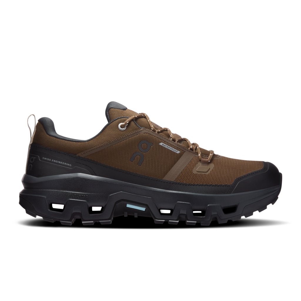 ON Cloudrock Low WP 1 Men Earth | Black 3MF10254228