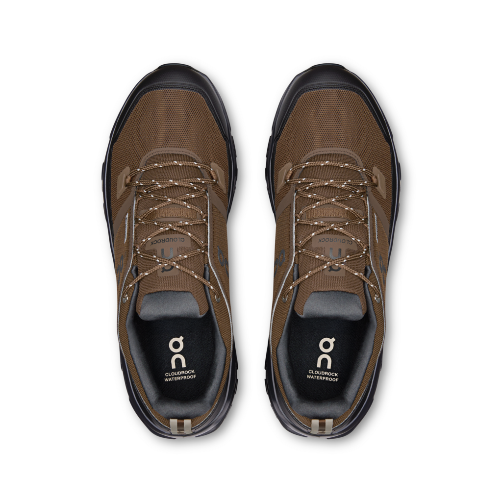 ON Cloudrock Low WP 1 Men Earth | Black 3MF10254228