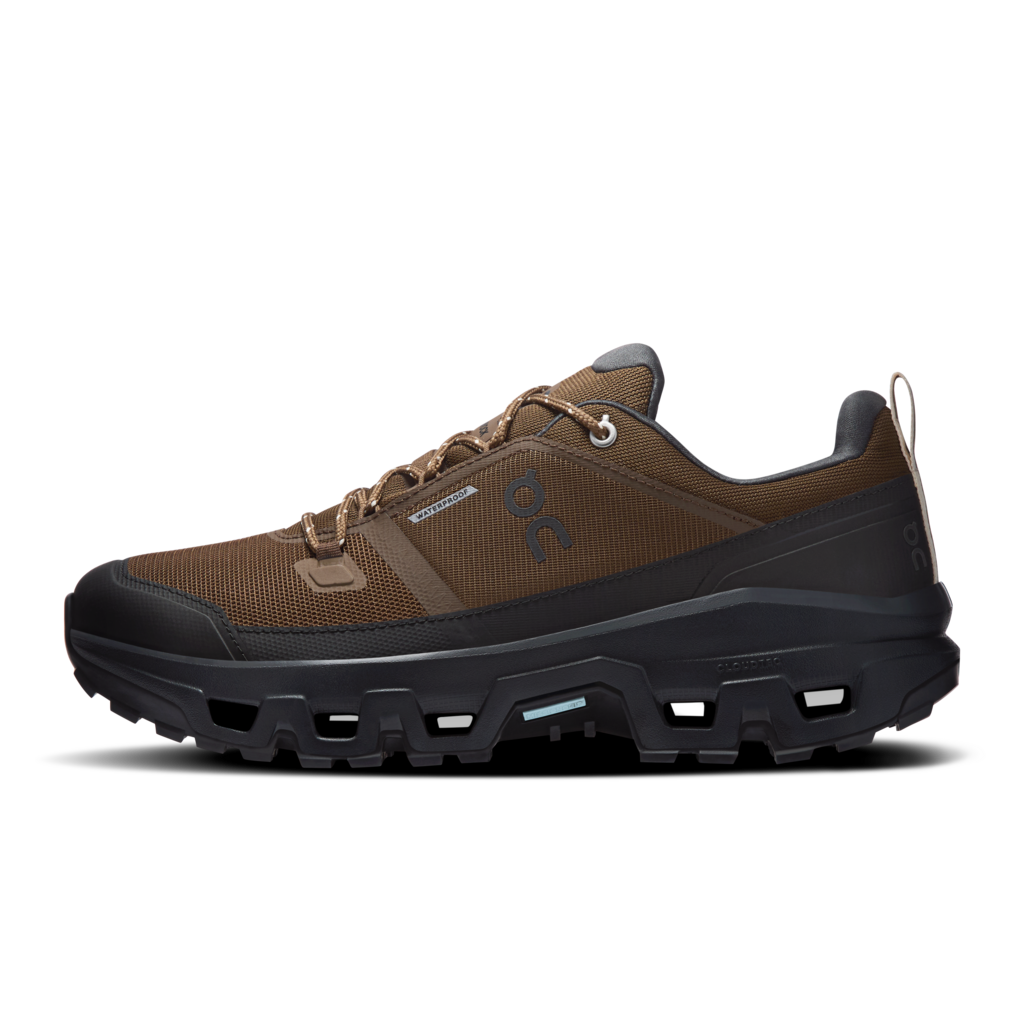 ON Cloudrock Low WP 1 Men Earth | Black 3MF10254228