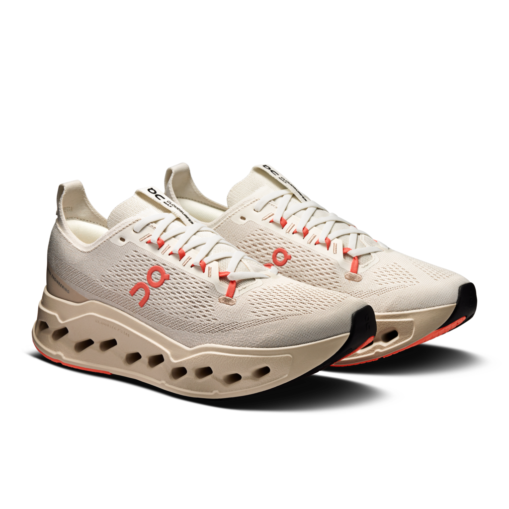 On Cloudsurfer Max Mens Ivory | Salmon 3MF30433297