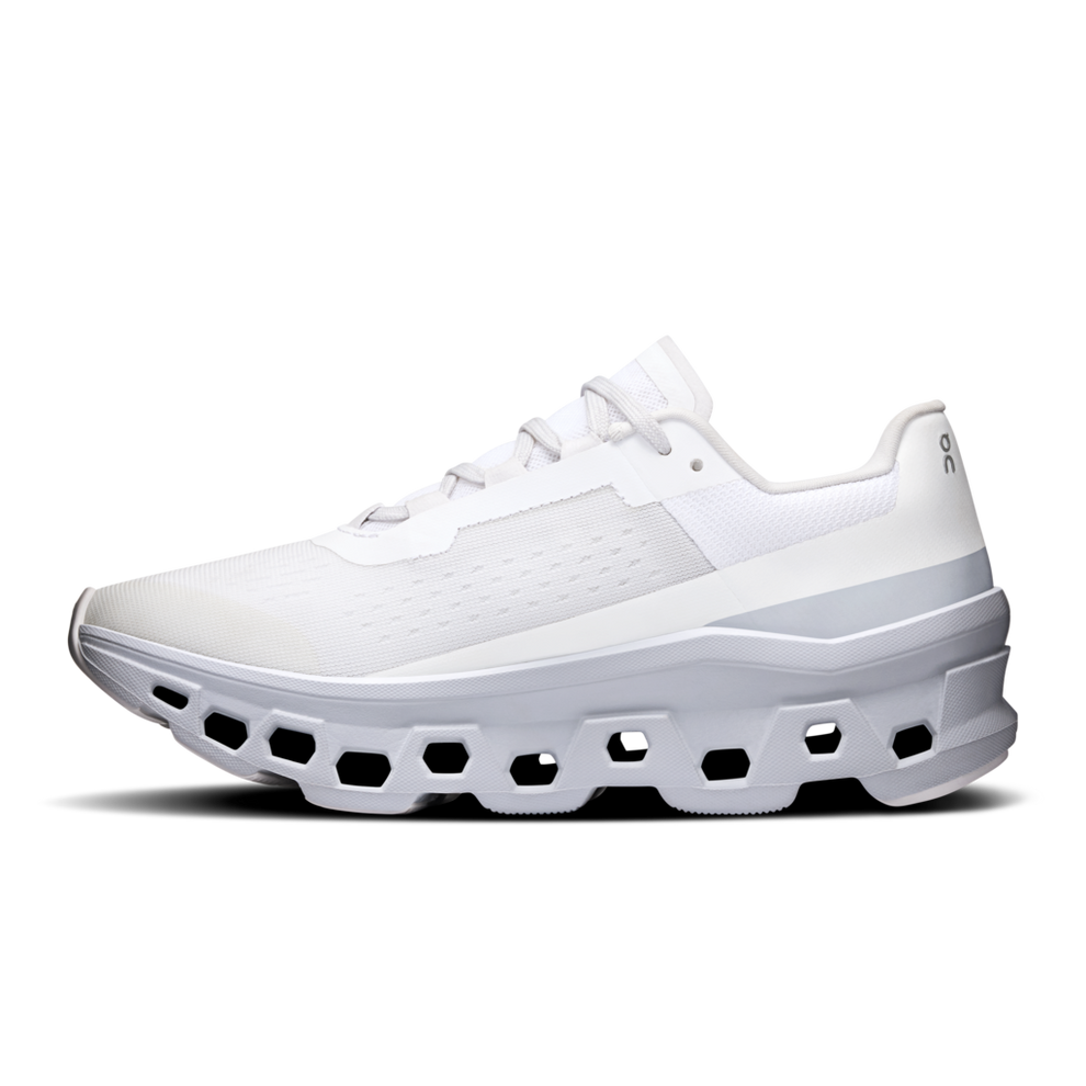 ON Cloudmonster Women White | Glacier 61.97649 – Shoe Gallery Inc
