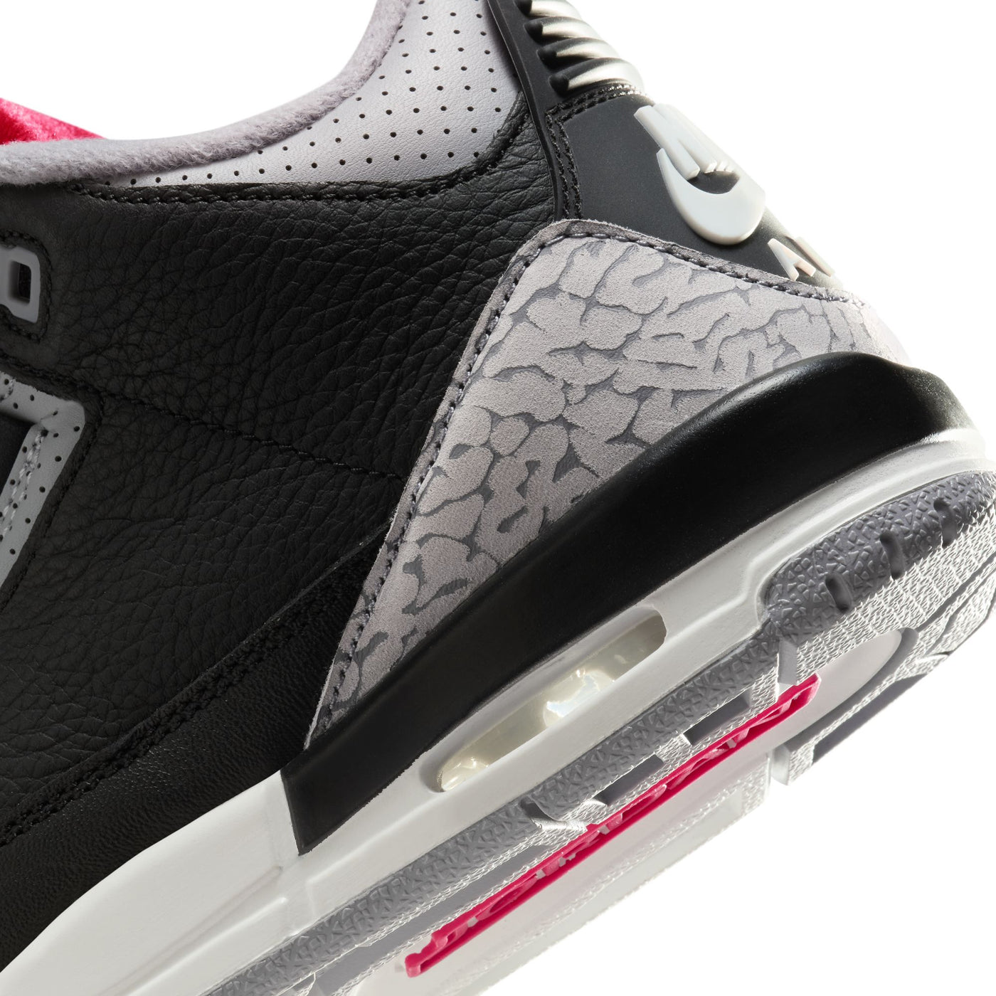 Grade School Air Jordan 3 Retro "Black Cement" BLACK/FIRE RED-CEMENT GREY-SUMMIT WHITE DM0967-010