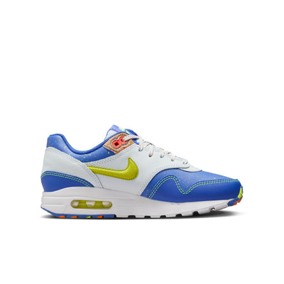 Grade School Nike Air Max 1 Astronomy Blue Photon Dust Total Orange Volt HJ9236-488