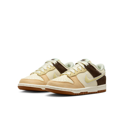 Grade School Nike Dunk Low COCONUT MILK/SOFT YELLOW-SAIL-SEAFOAM HQ3474-171