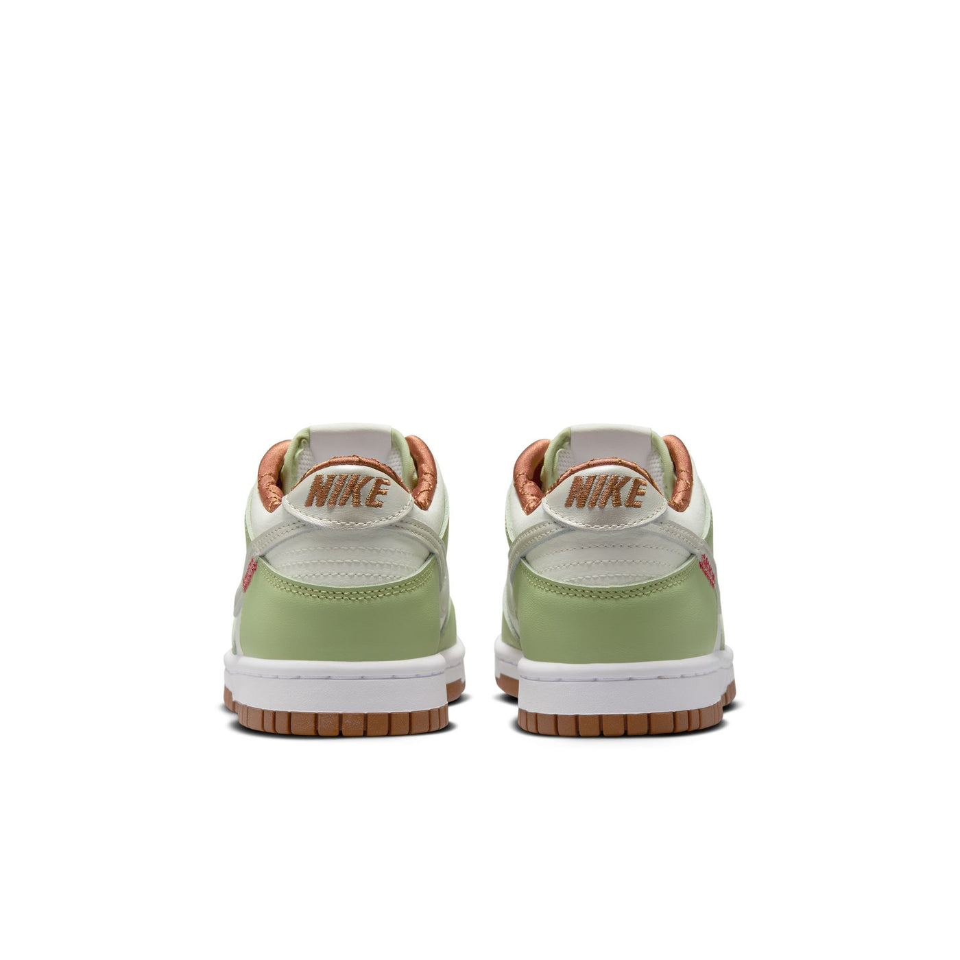 Grade School Nike Dunk Low Sail/light Bone-white-olive Aura HV6001-101