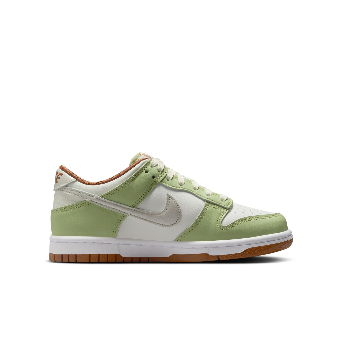 Grade School Nike Dunk Low Sail/light Bone-white-olive Aura HV6001-101