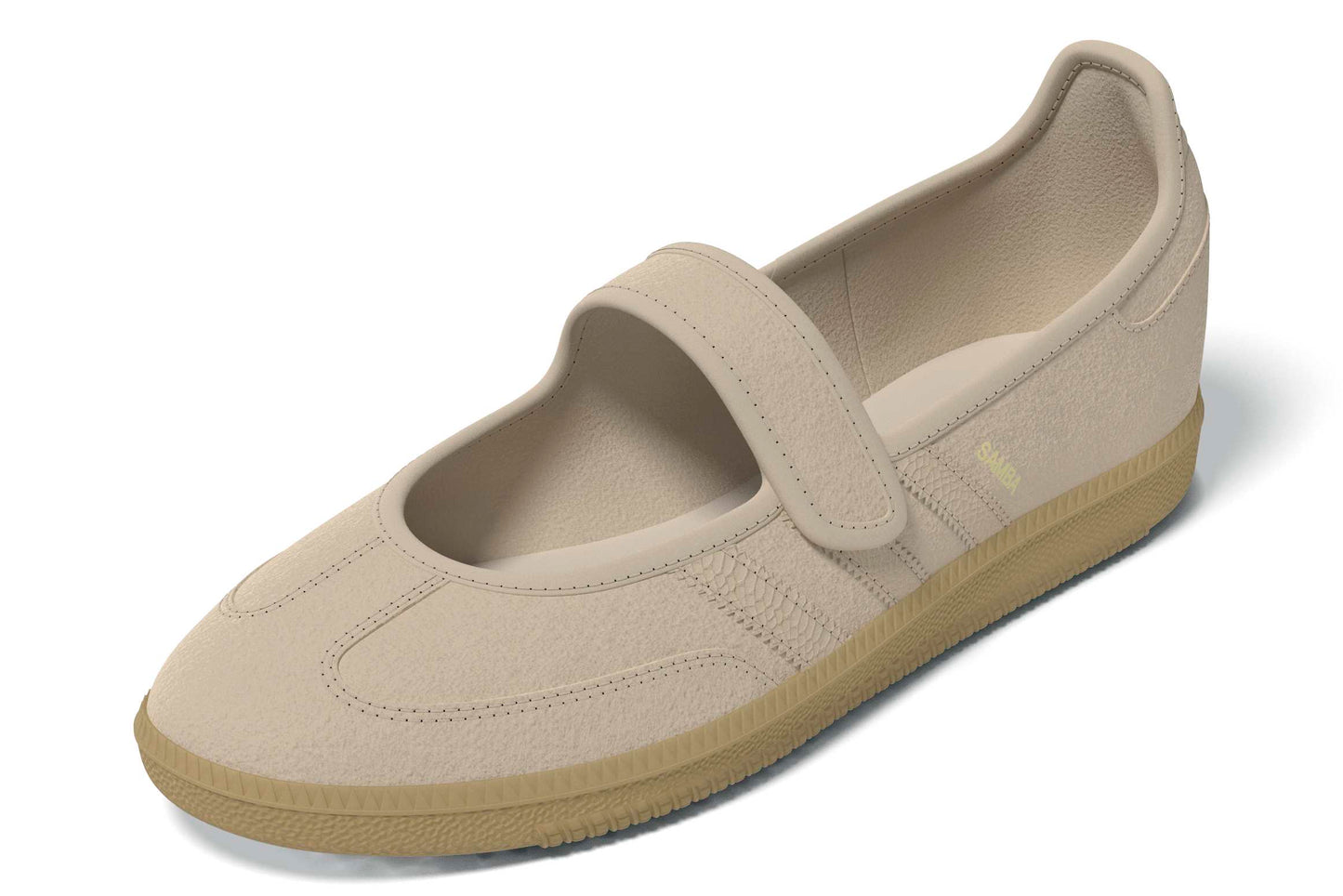adidas Samba Jane Shoes Color: SANSTR/SANSTR/GOLDMT Style: HQ9496