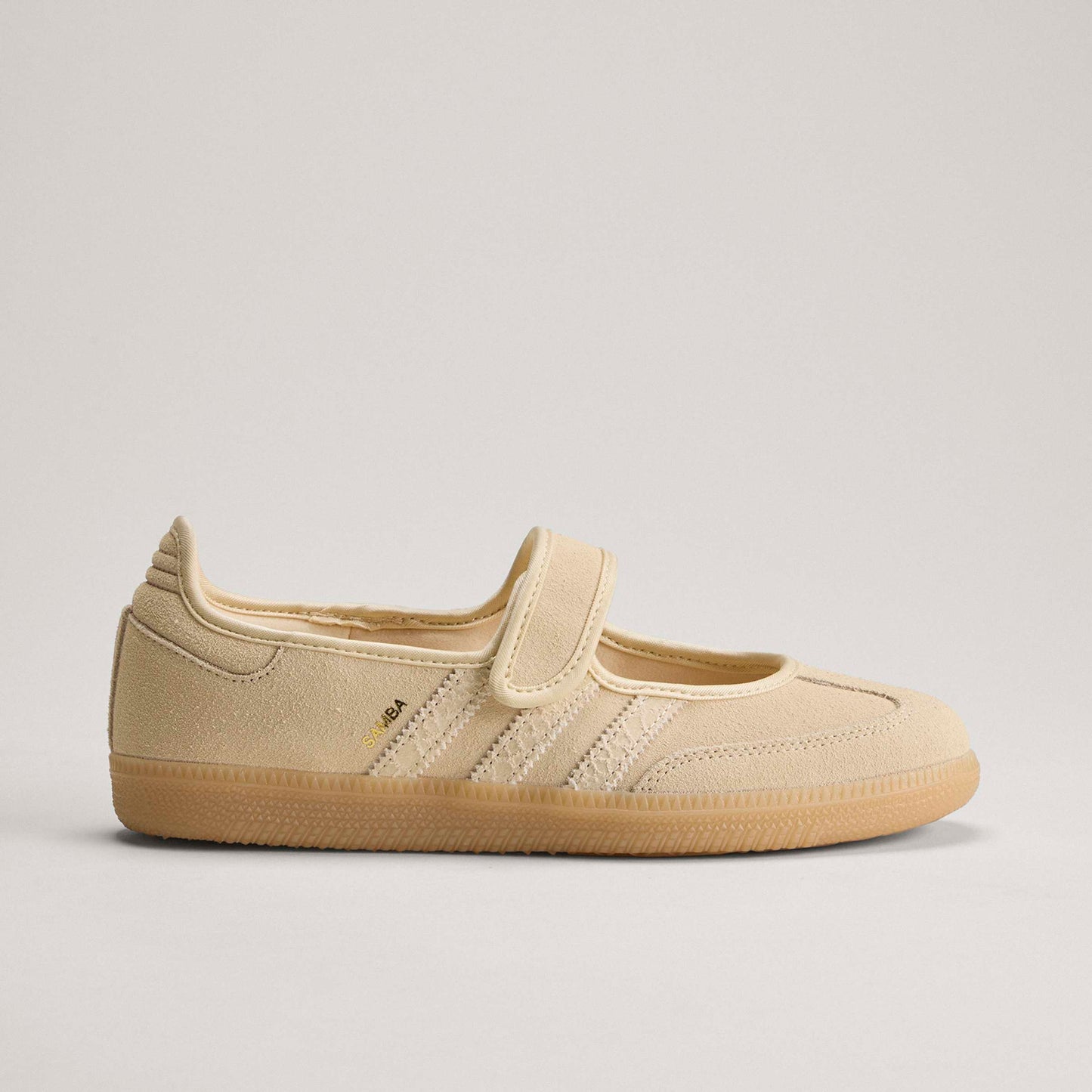 adidas Samba Jane Shoes Color: SANSTR/SANSTR/GOLDMT Style: HQ9496