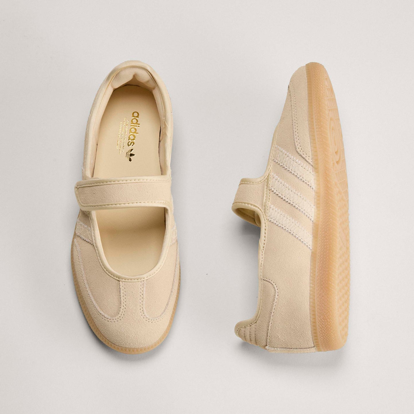 adidas Samba Jane Shoes Color: SANSTR/SANSTR/GOLDMT Style: HQ9496