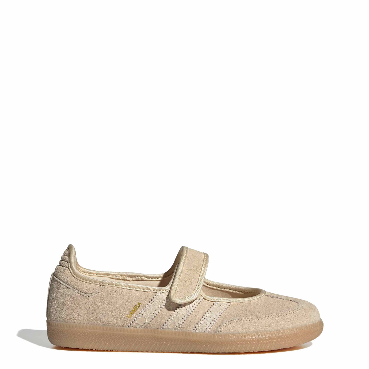 adidas Samba Jane Shoes Color: SANSTR/SANSTR/GOLDMT Style: HQ9496