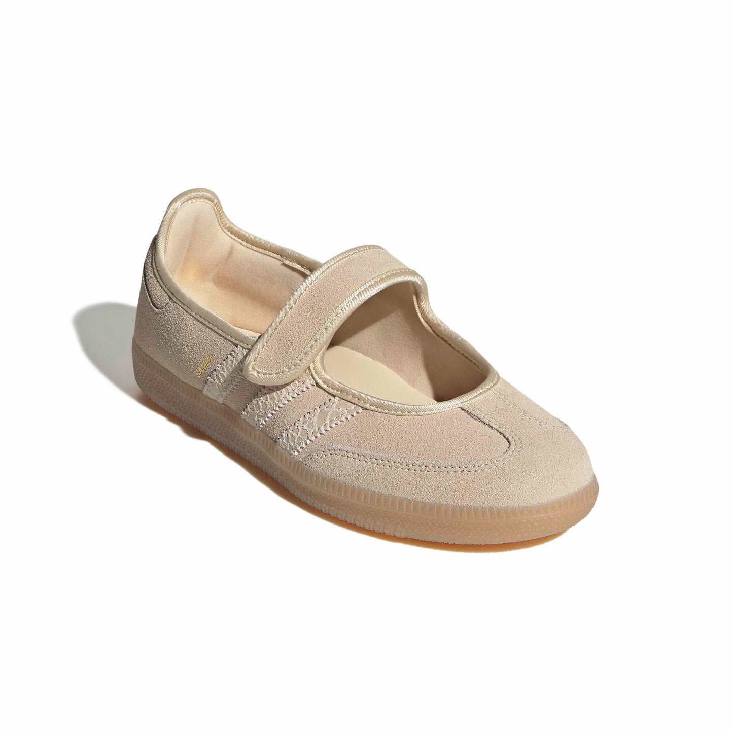 adidas Samba Jane Shoes Color: SANSTR/SANSTR/GOLDMT Style: HQ9496