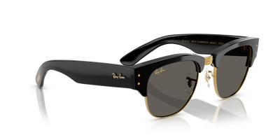 Ray-Ban x A$AP Rocky “Blackout Collection” Mega Clubmaster Black on Gold w/ Dark Grey