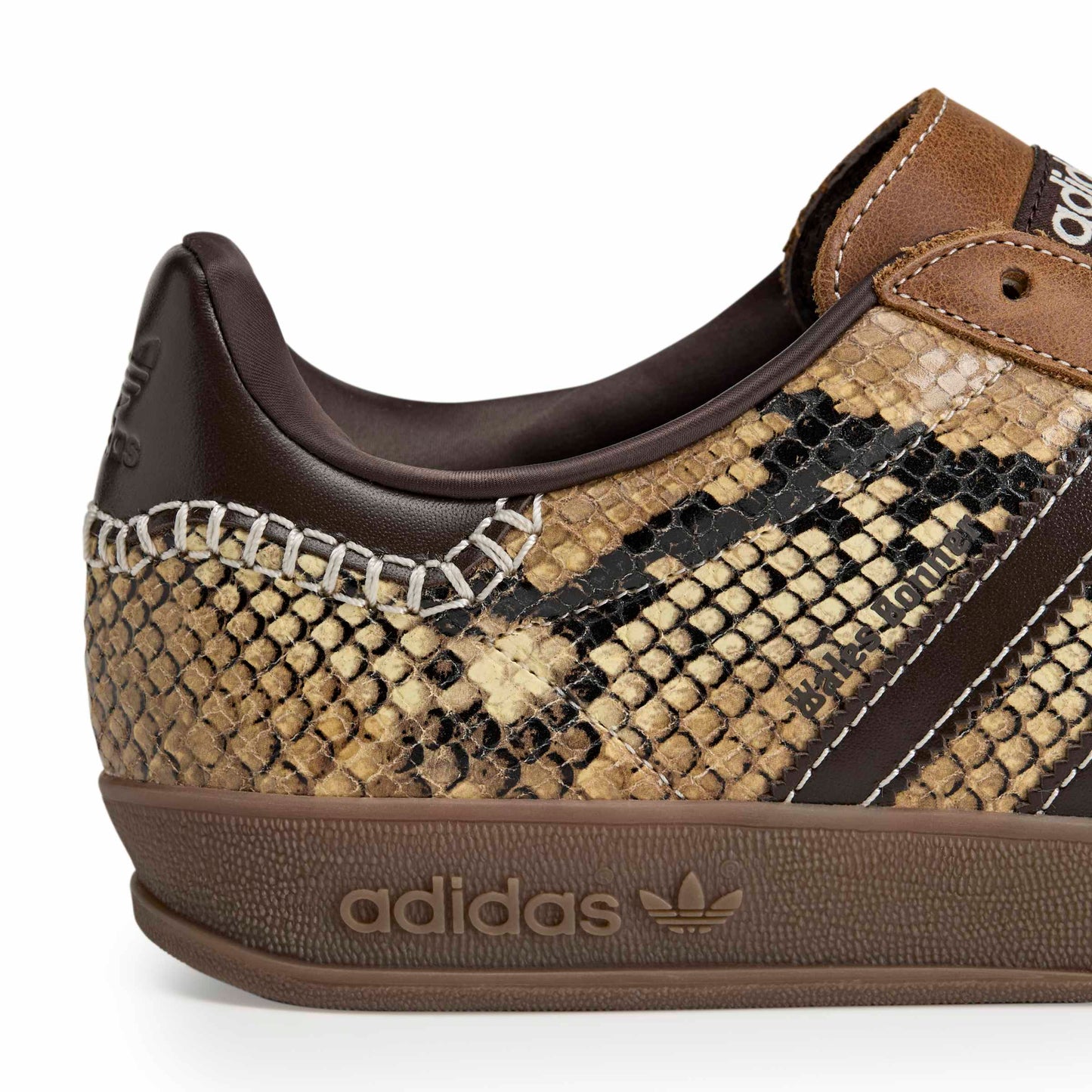 adidas WB Gazelle Snake Mens Shoes Color: Super Color/Dark Brown/Cloud White Style: KK3641