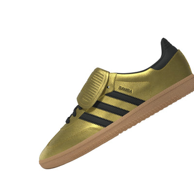 Women's adidas Samba LT Gold Metallic/Core Black/Gum 3 JH5708
