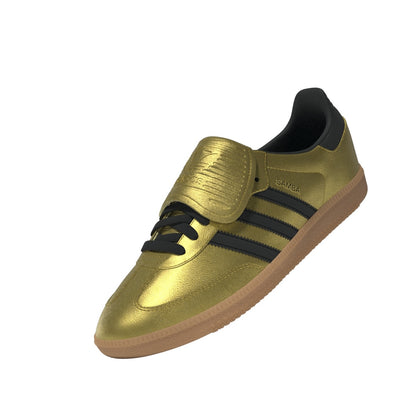 Women's adidas Samba LT Gold Metallic/Core Black/Gum 3 JH5708