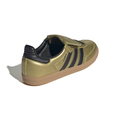 Women's adidas Samba LT Gold Metallic/Core Black/Gum 3 JH5708