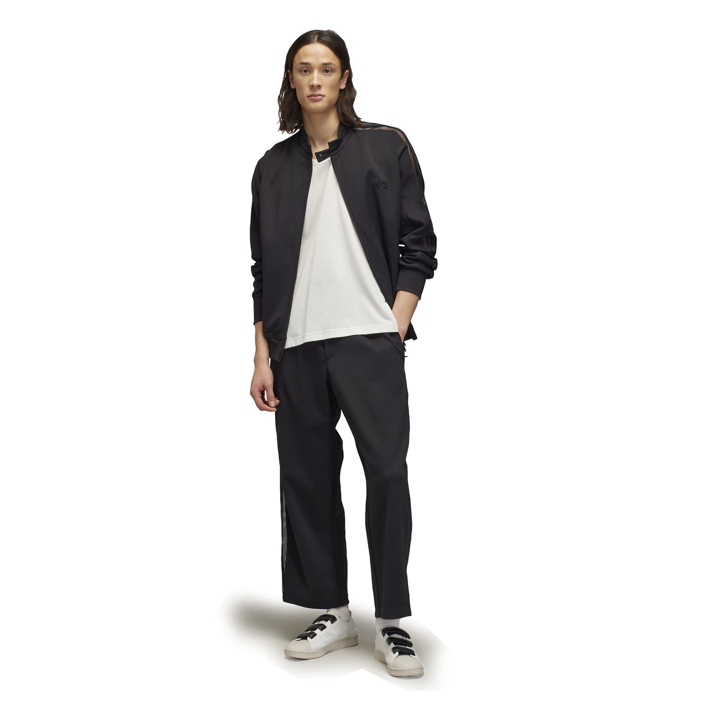 Y-3 M MESH TRACK PANTS BLACK JL8311