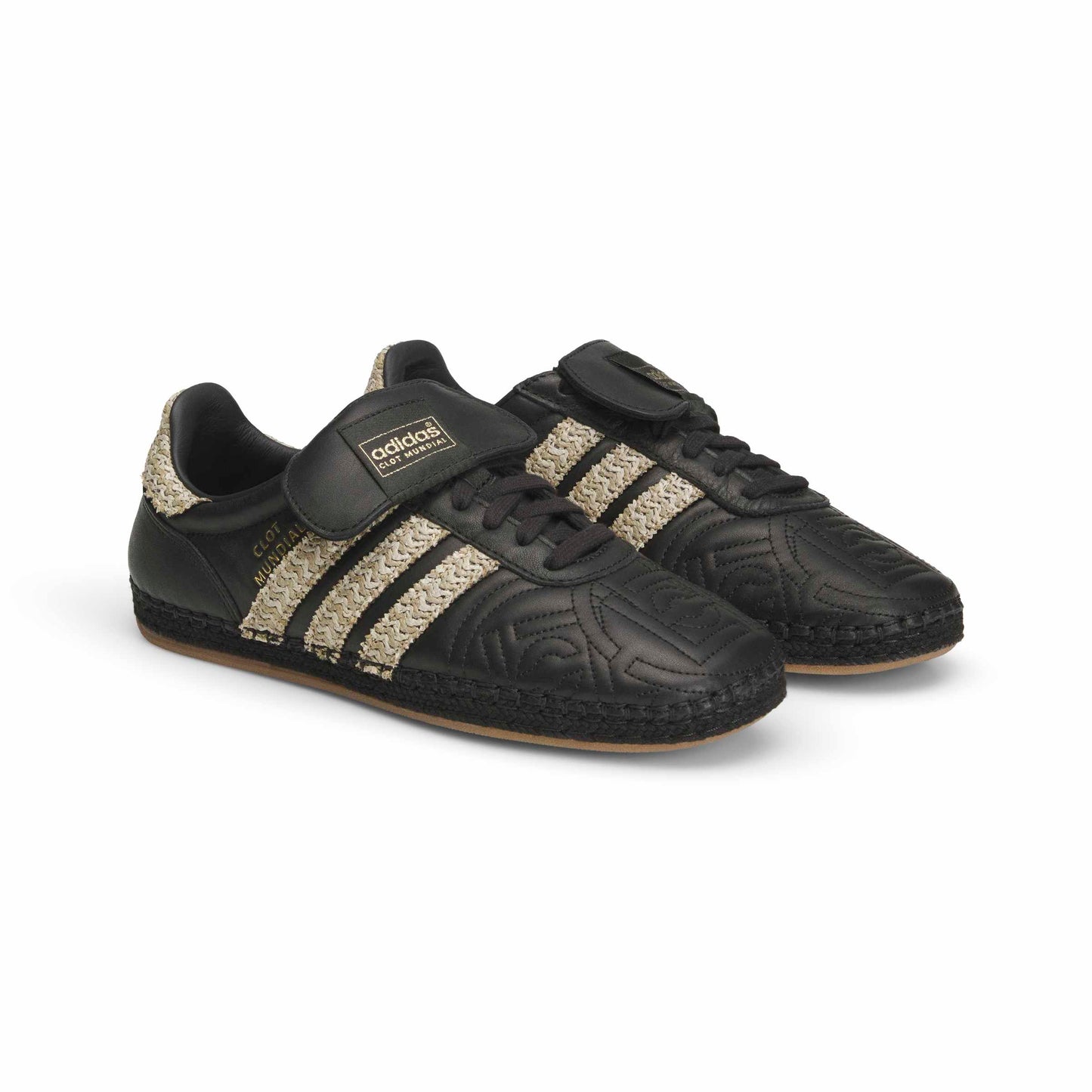 Adidas CLOT Mundial by EDC Unisex Shoes Color: Core Black/Hemp/Core Black Style: JQ6823