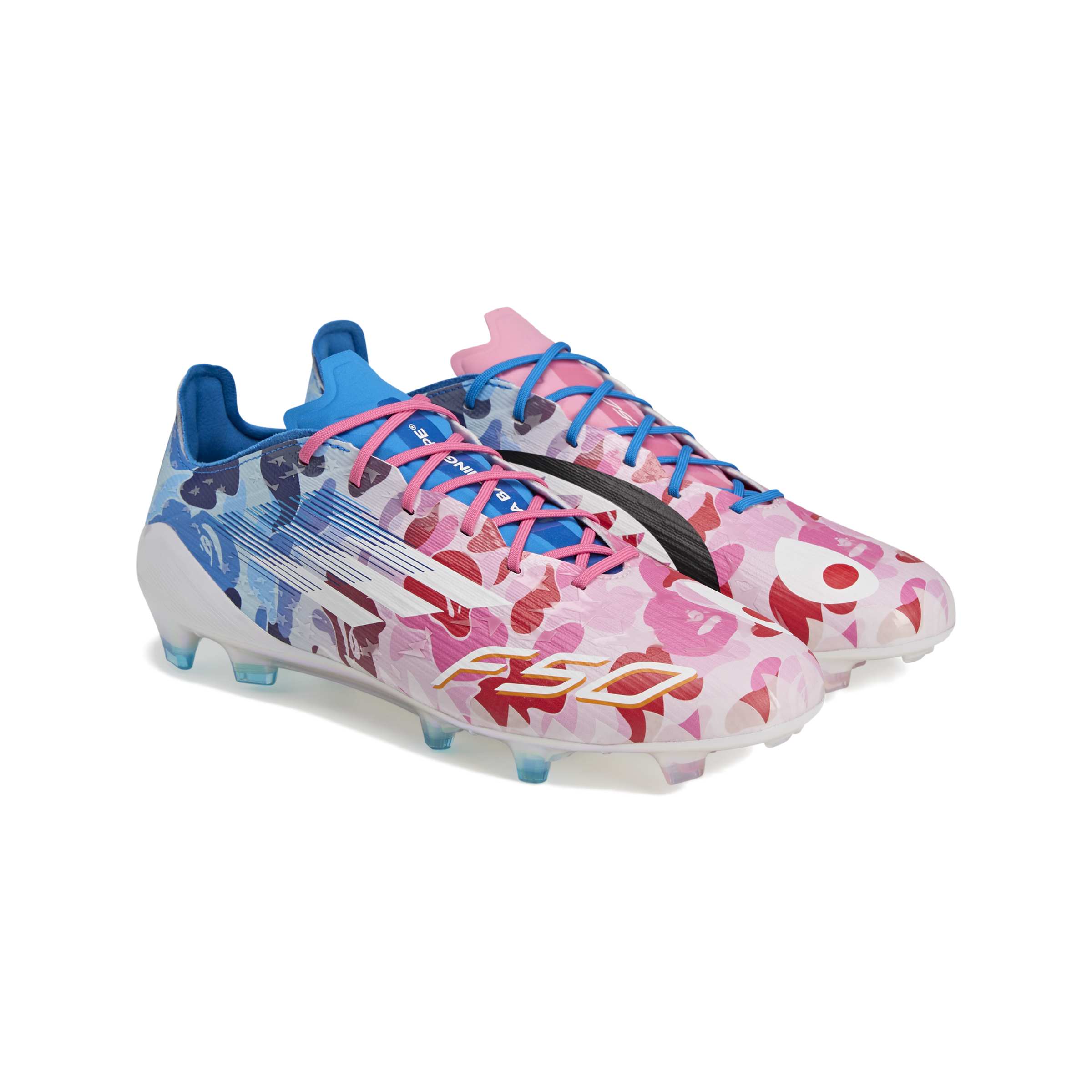 ADIDAS F50 ELITE FG BAPE CLPINK/FTWWHT/ICEBLU JS0573 – Shoe