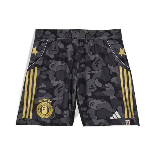 ADIDAS X BAPE SLIM SOCCER SHORT BLACK KB2204
