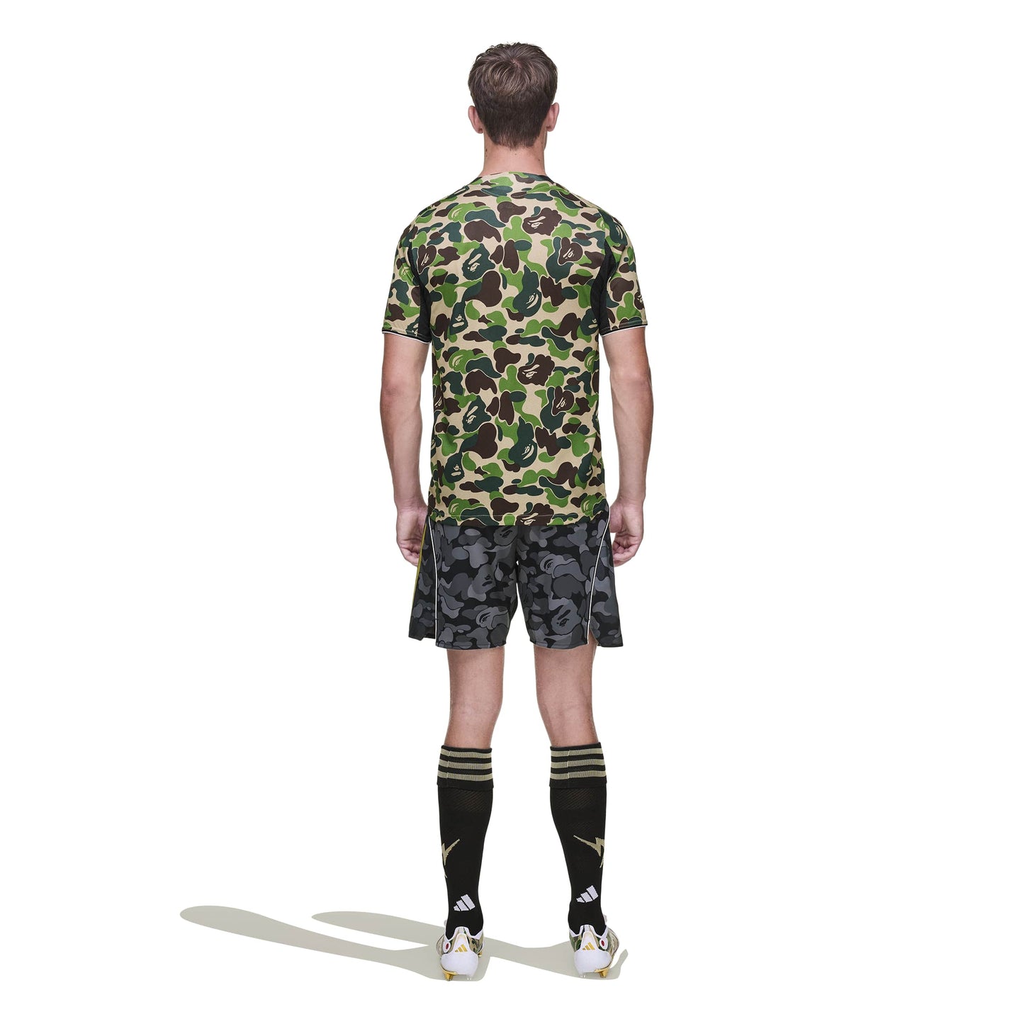 ADIDAS X BAPE SLIM SOCCER SHORT BLACK KB2204