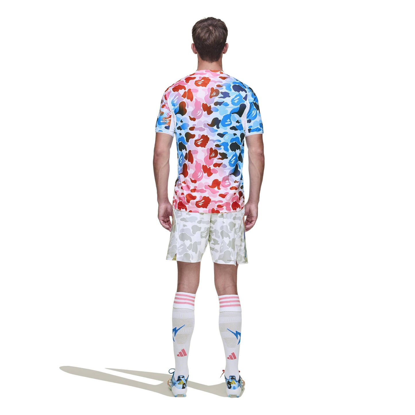 ADIDAS X BAPE SLIM SOCCER SHORT WHITE KB2205