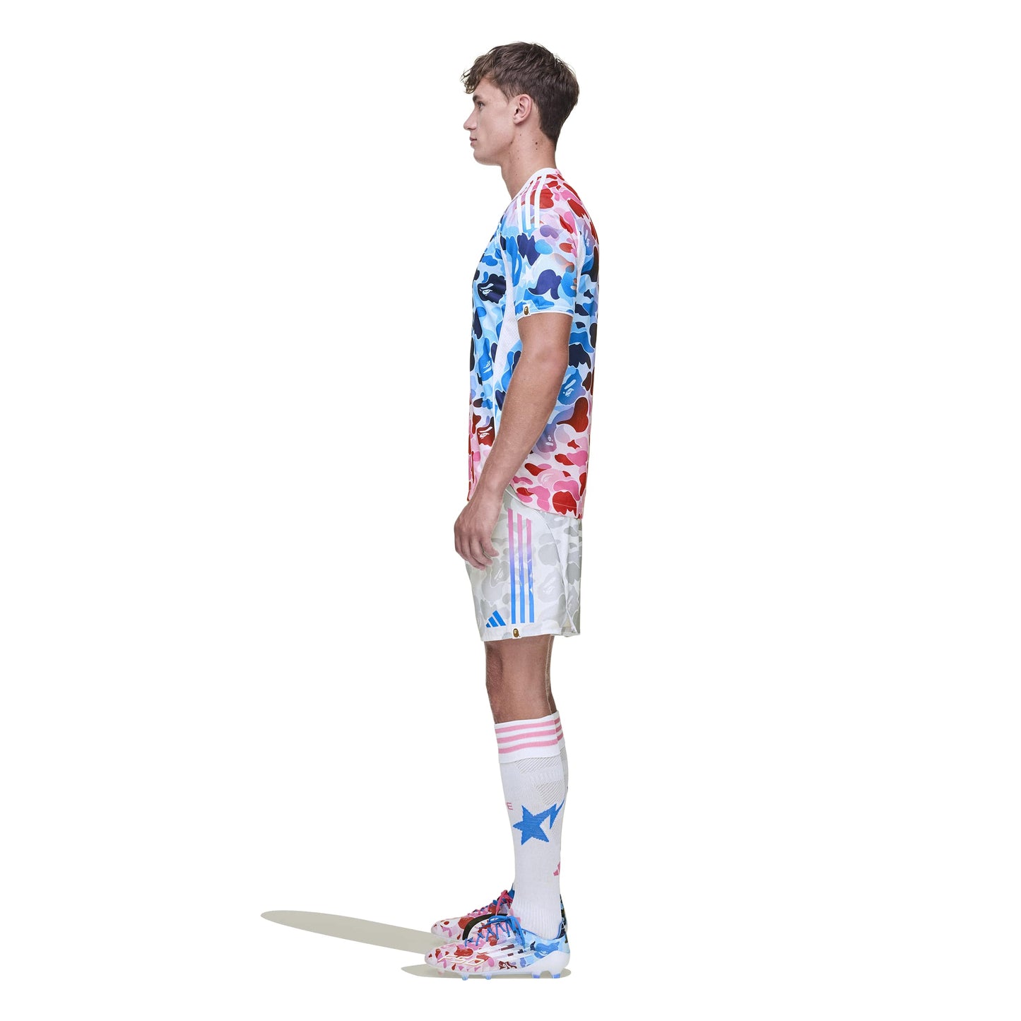 ADIDAS X BAPE SLIM SOCCER SHORT WHITE KB2205