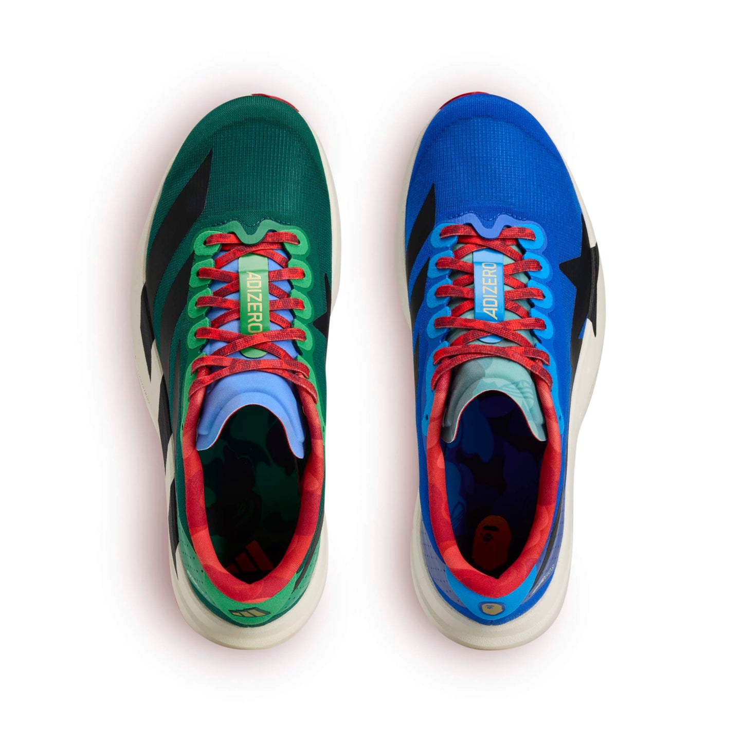 Adidas Adizero Evo SL BAPE Color: POBLUE/CGREEN/OWHITE Style: KJ5749