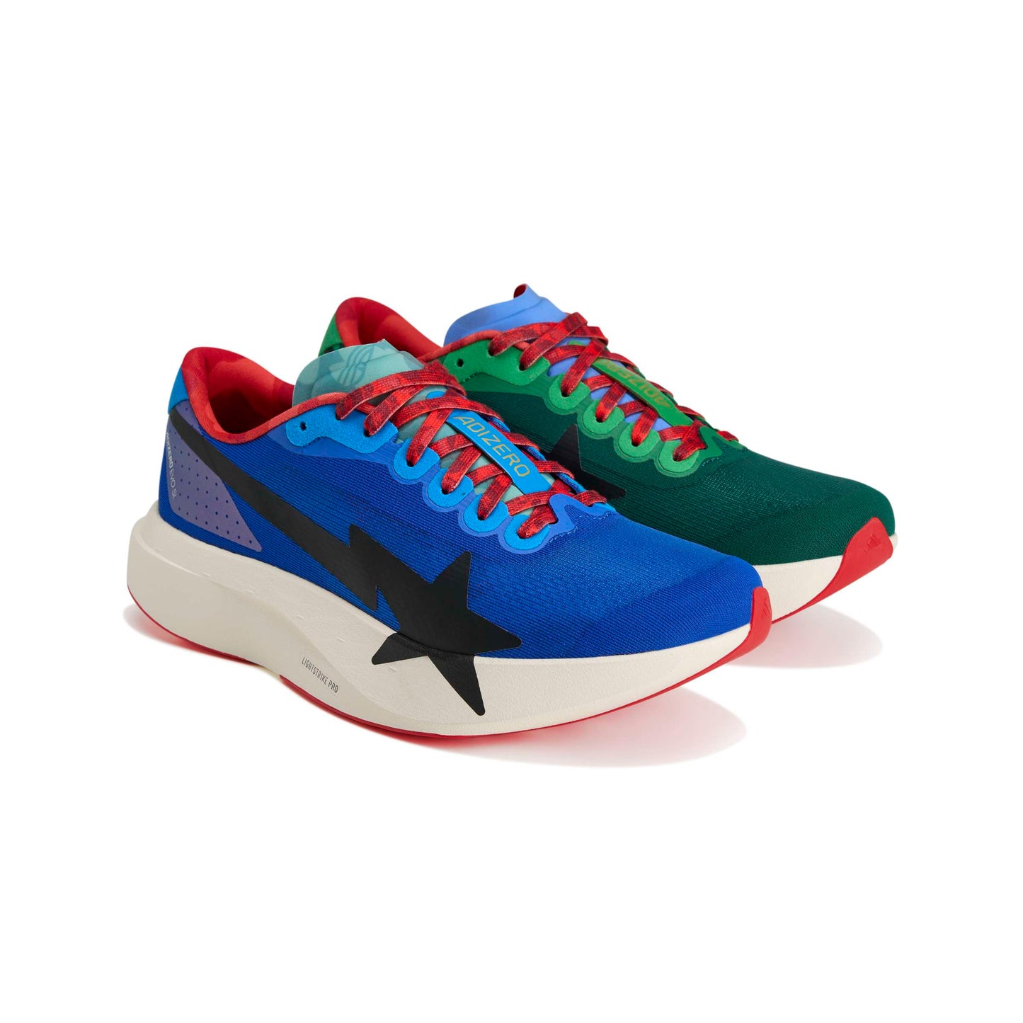 Adidas Adizero Evo SL BAPE Color: POBLUE/CGREEN/OWHITE Style: KJ5749