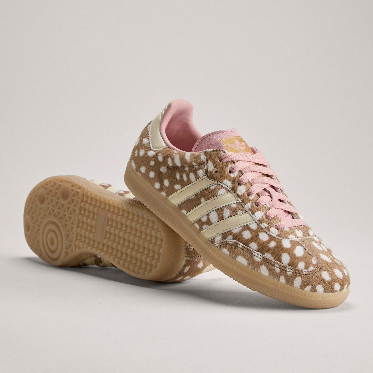adidas Samba OG Women's Shoes Color: Brown Desert/Warm Vanilla/Wonder Mauve Style: KJ7447