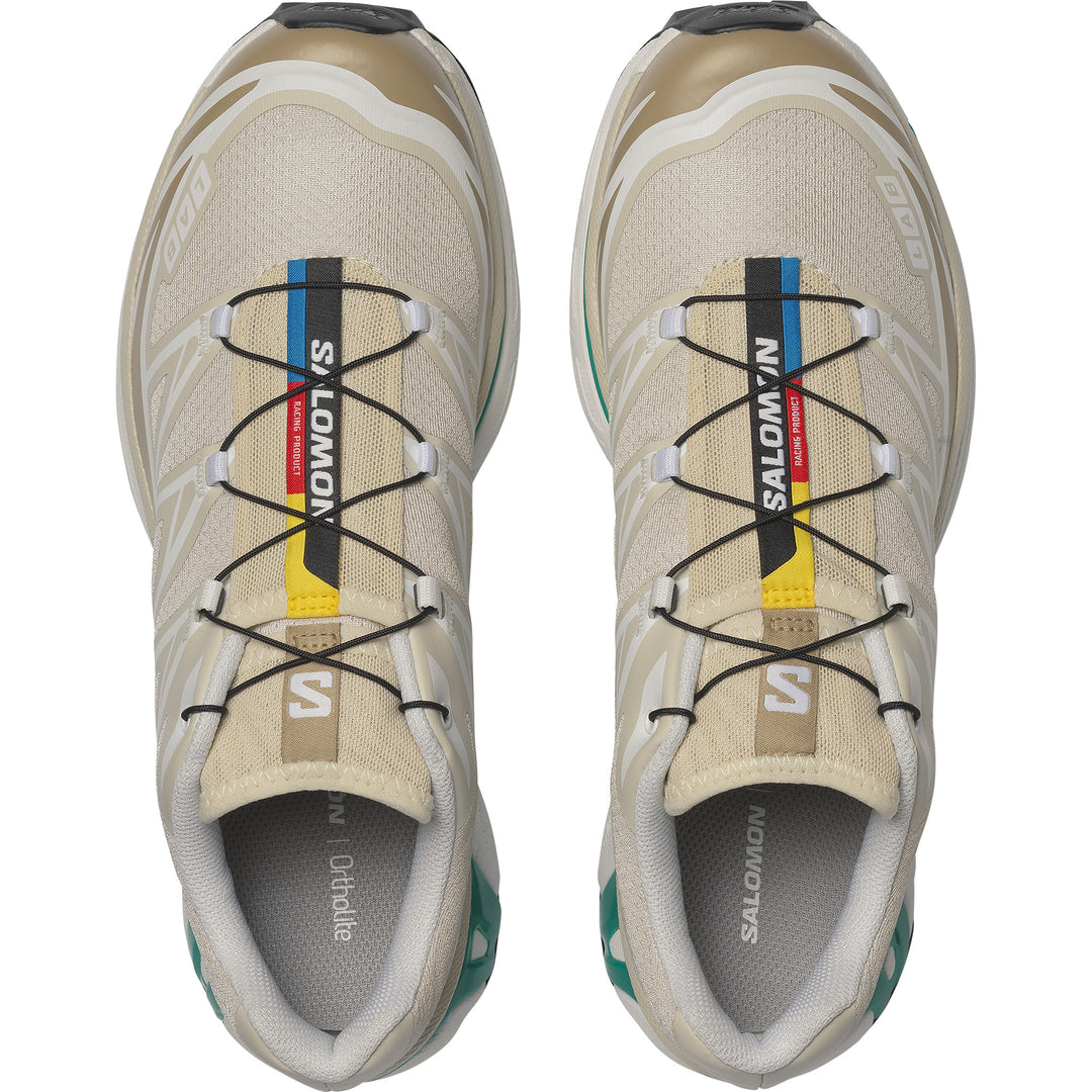 Salomon XT-6 Shoes Rainy Day, Chinchilla, Dynasty Green