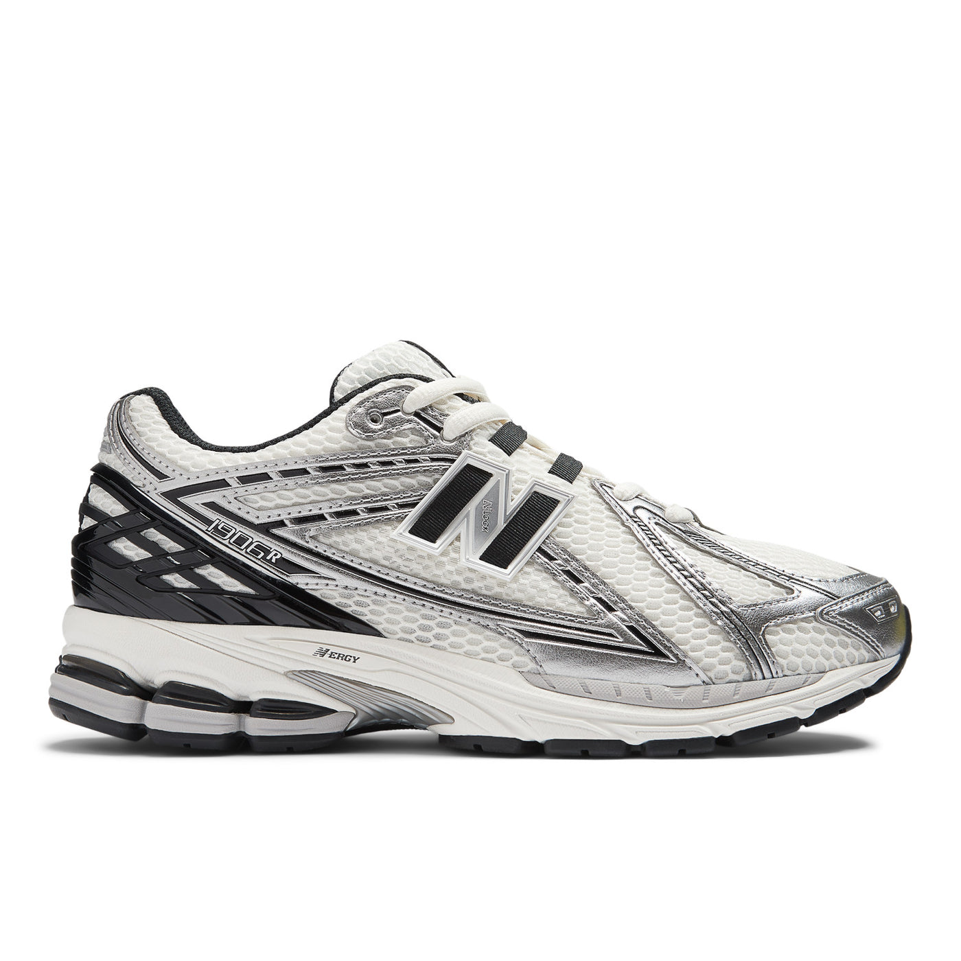 New Balance 1906R Silver Metallic with Black and Sea Salt M1906RER