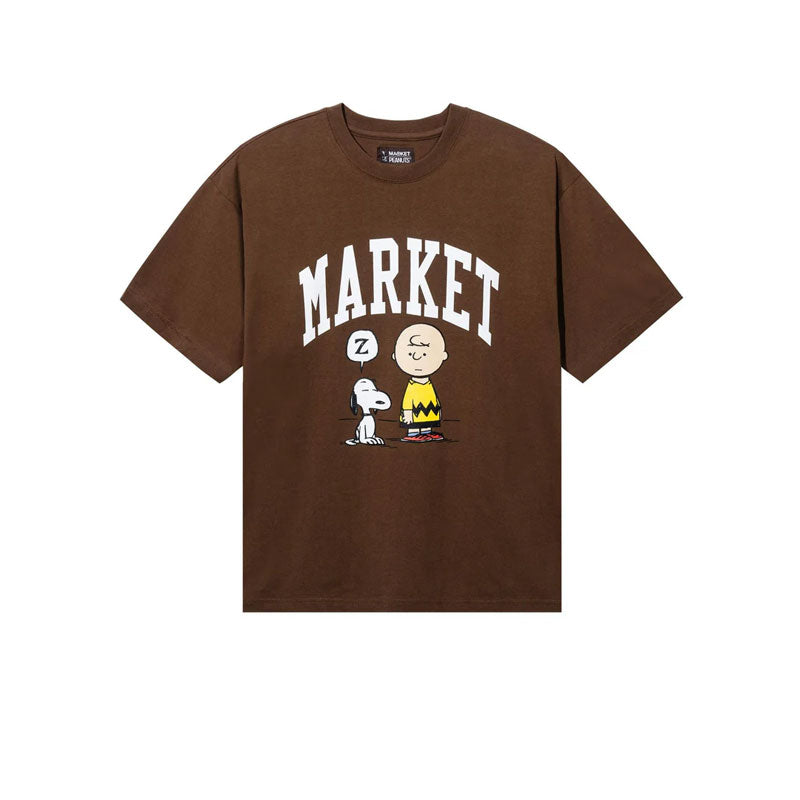 MARKET PEANUTS ARC T-SHIRT BROWN 399001813