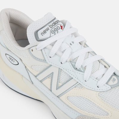 New Balance 990v6 White with Sea Salt U990GB6