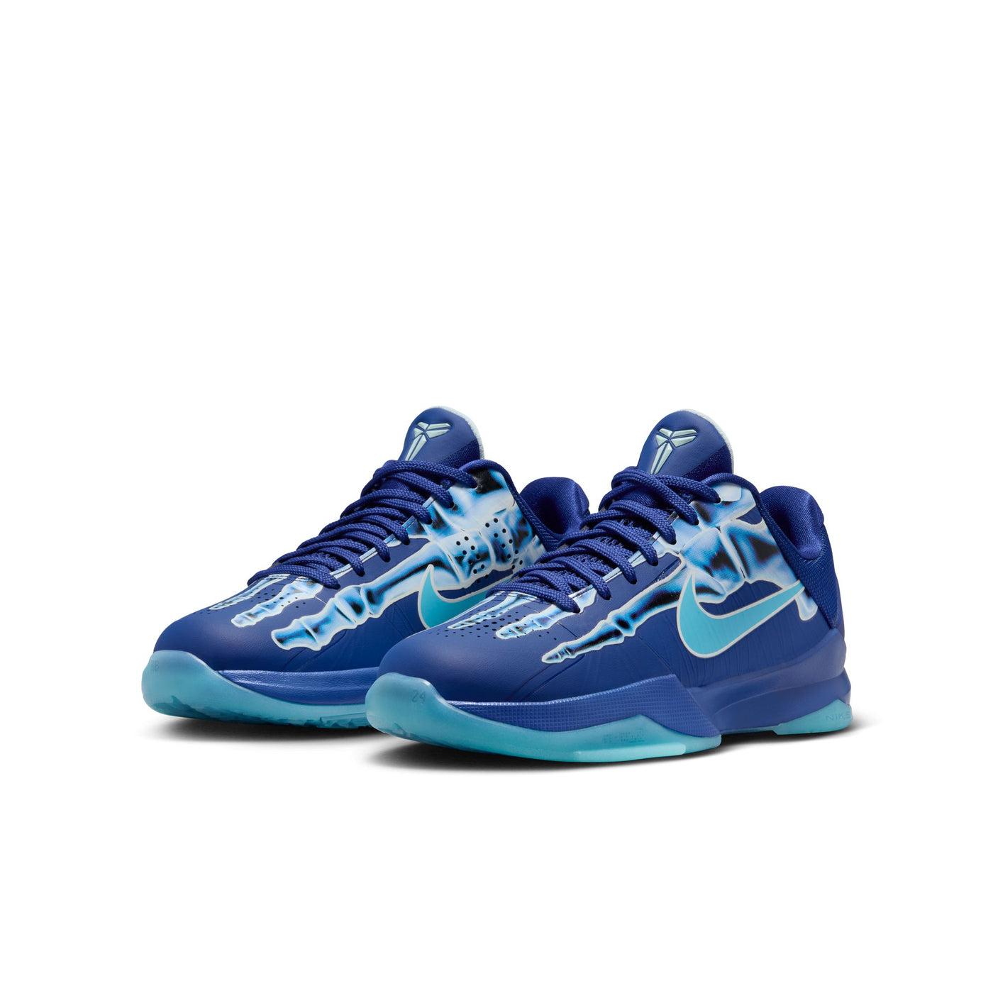 NIKE Kobe 5 Big Kids Deep Royal baltic Blue glacier Blue 3 Pairs HM9522 400