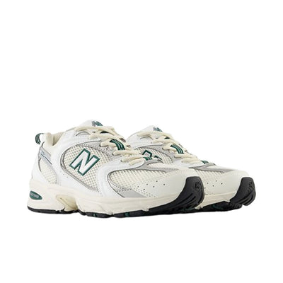 New Balance 530 Sea Salt with White and Marsh Green MR530SX