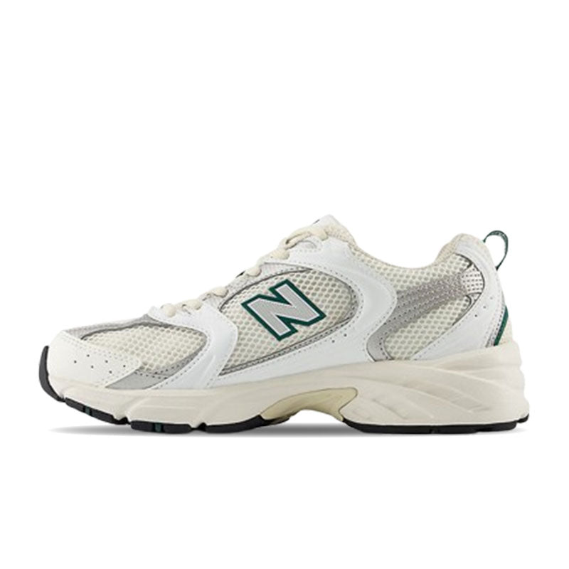 New Balance 530 Sea Salt with White and Marsh Green MR530SX