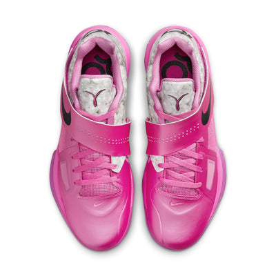 Nike KD 4 :" Aunt Pearl" Pinkfire II/Black-Metallic Silver HF9098-600