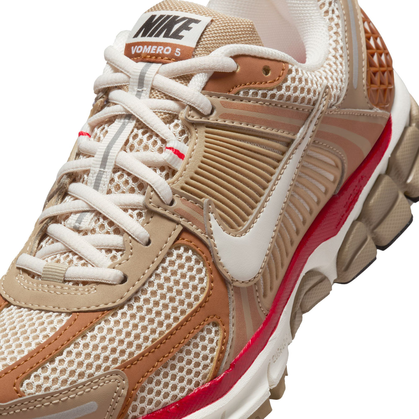 Women's Nike Zoom Vomero 5 KHAKI/PHANTOM-FIRE RED-SAIL HV0826-247