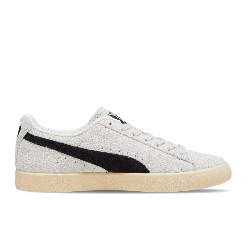 Puma Clyde Hairy Suede Sneakers Sedate Gray-Cashew 393115-01