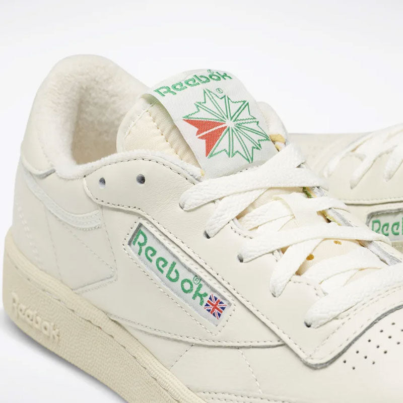 REEBOK CLUB C 85 VINTAGE TOP CHALK PAPERWHITE GLEN DV6434 Shoe Gallery Inc