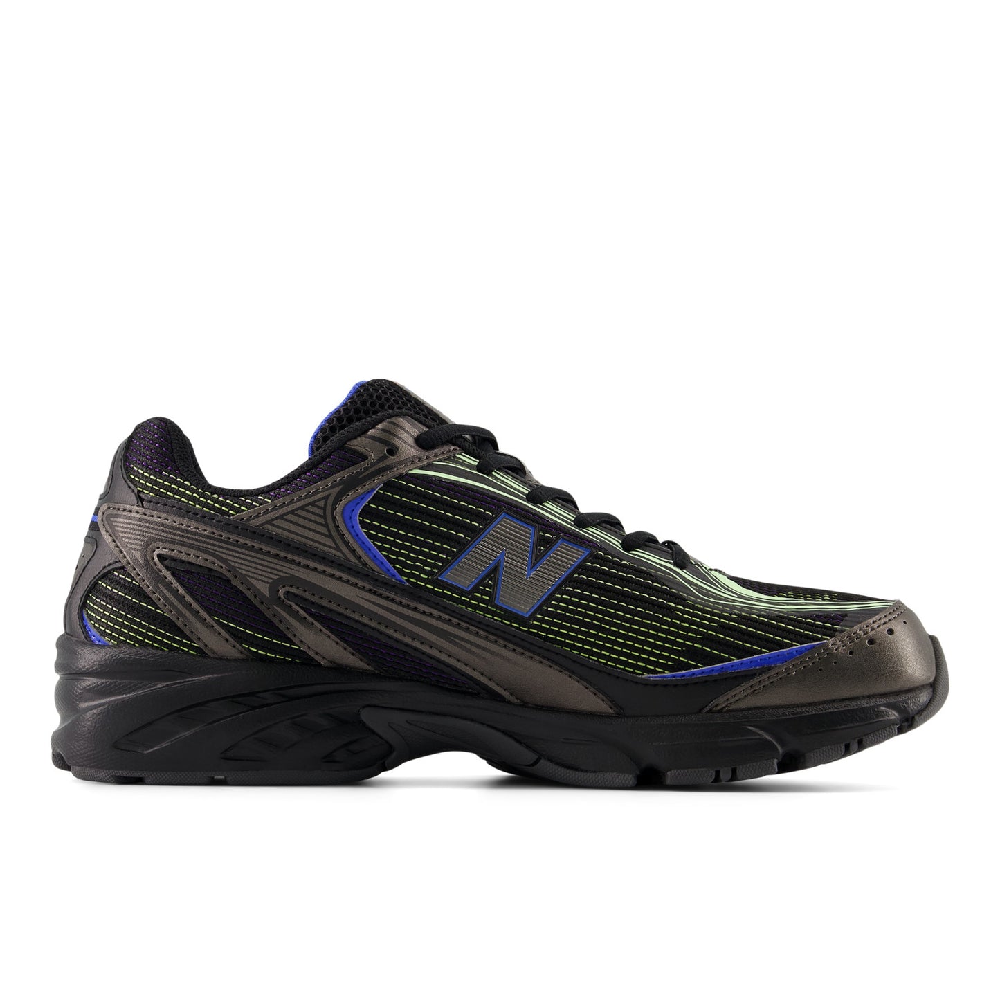 NEW BALANCE 509 BLACK with BLUE BIRD and AFTERGLOW U509E3D9