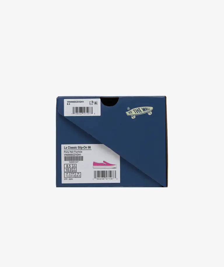 VANS Premium Classic Slip-On LX 98 Pony Hair - Medium Pink VN000EEZVDH