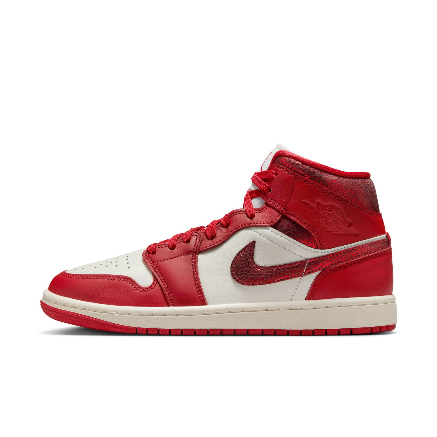 Women's Air Jordan 1 Mid SE Sail/varsity Red-team Red HJ9337-106