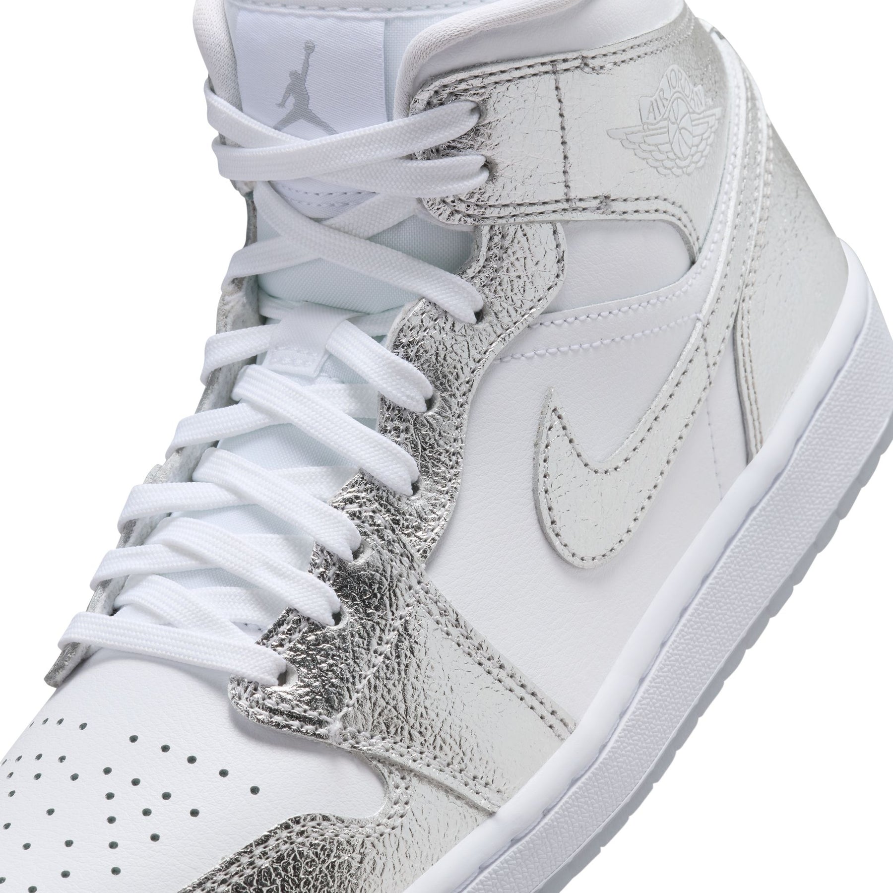white silver jordan