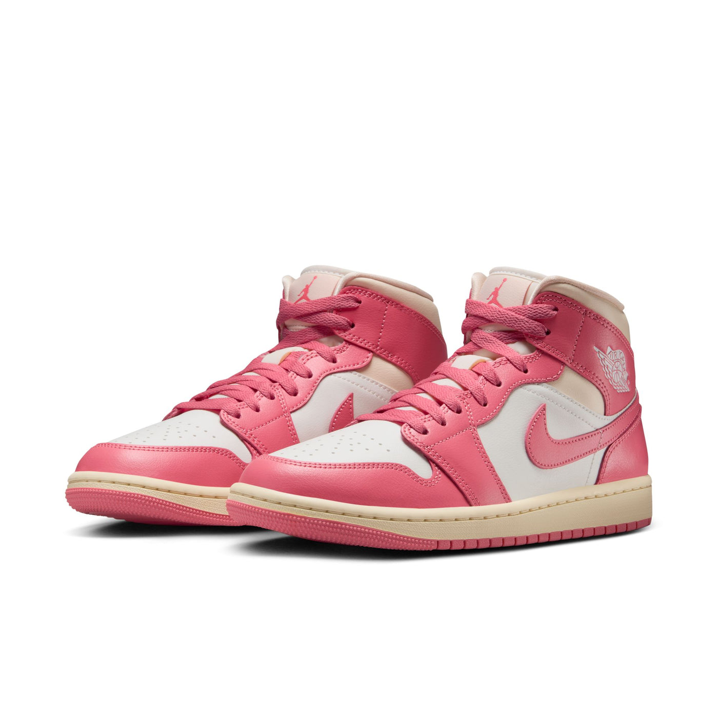 Women's Air Jordan 1 Mid Sail/Pink Salt-Guava Ice/Muslin BQ6472-109