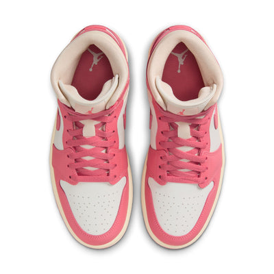 Women's Air Jordan 1 Mid Sail/Pink Salt-Guava Ice/Muslin BQ6472-109