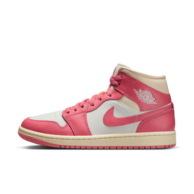 Women's Air Jordan 1 Mid Sail/Pink Salt-Guava Ice/Muslin BQ6472-109