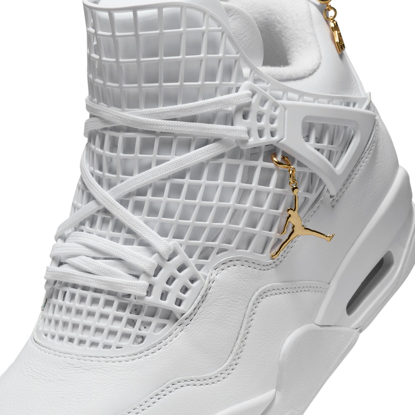 Women's Air Jordan 4 Net White/Phantom-Metallic Gold FN7251-107