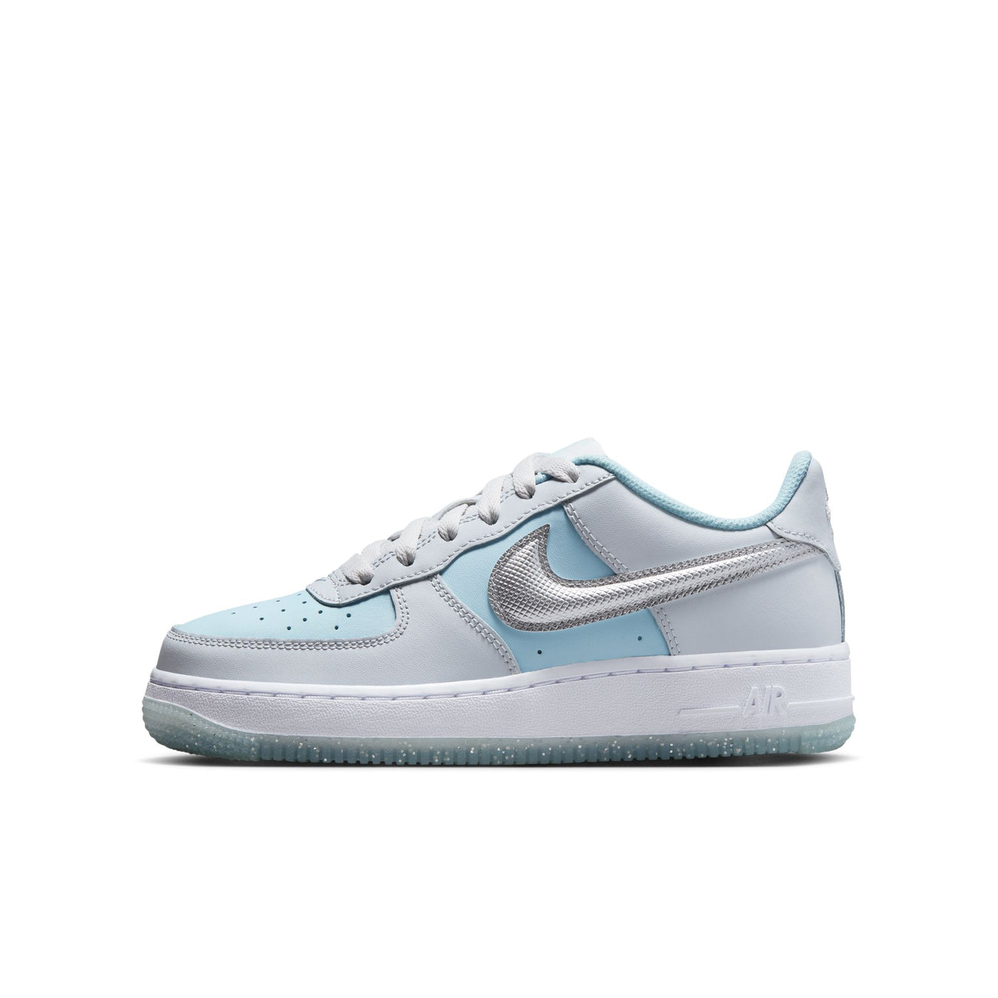 Grade School Nike Air Force 1 PURE PLATINUM/METALLIC SILVER HQ3249-043